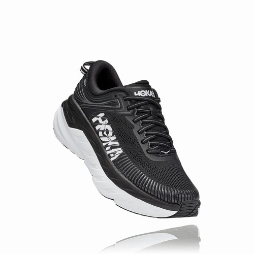 Hoka One One BONDI 7 Wides Shoes For Women India Black IN-0463